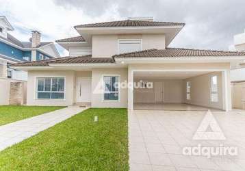 Casa à venda, 3 quartos, 3 suites, 2 vagas, 600m², oficinas, ponta grossa - pr