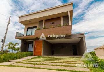 Casa à venda 4 quartos, 4 suites, 2 vagas, 300m², jardim carvalho, ponta grossa - pr