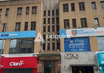 Sala comercial na vicente machado para locação, centro, ponta grossa - pr