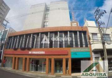 Excelente conjunto de 3 salas comerciais para locação, edifício itália, centro, ponta grossa, pr