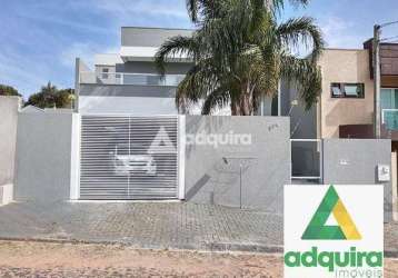 Casa para locação 3 quartos, 1 suite, 2 vagas, 200.26m², uvaranas, ponta grossa - pr