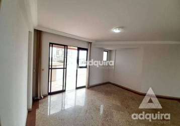 Apartamento para venda, 3 quartos, 1 suíte, 1 vaga, centro, ponta grossa - pr