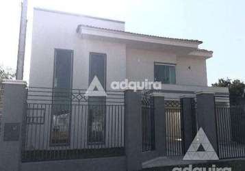 Casa para venda e locação 4 quartos, 3 suites, 6 vagas, 345m², cará-cará, ponta grossa - pr