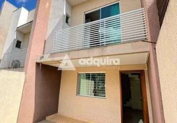 Sobrado à venda com 3 quartos, 1 suite, 1 vaga, 79m², ronda, ponta grossa - pr