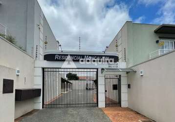 Sobrado para locação semimobiliado 3 quartos, 1 suite, 2 vagas, jardim carvalho, ponta grossa - pr