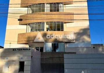 Apartamento à venda 2 quartos, bairro são josé 1 vaga, 80m², orfãs, ponta grossa - pr