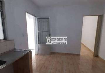 Casa com 01 quarto para alugar, 40 m² por r$ 735/mês - jardim santa rita - diadema/sp