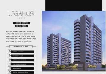 Apartamento à venda no urbanus luzia residence, 74m², 3 quartos, 2 banheiros, luzia, aracaju, se