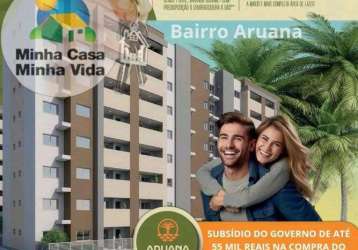 Apto a venda no condomínio aruana garden, com 58m2, 2 quartos em aruana - aracaju - se