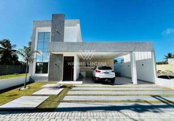 Casa a venda no malui residence, com 232m2, 3 quartos em barra dos coqueiros, se