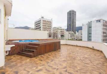 Cobertura com 2 quartos à venda na praça almirante belfort vieira, leblon, rio de janeiro, 240 m2 por r$ 4.300.000