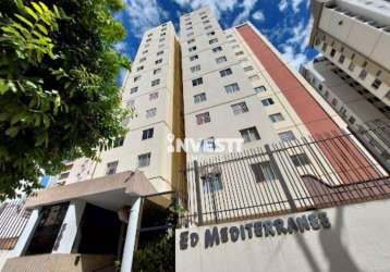 Apartamento com 3 dormitórios para alugar, 80 m² por r$ 2.460,00/mês - setor oeste - goiânia/go