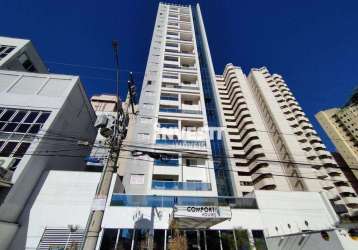 Apartamento com 1 dormitório para alugar, 58 m² por r$ 2.731,00/mês - setor central - goiânia/go