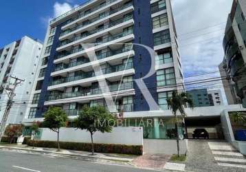 Apartamento padrão para locação, cabo branco, joão pessoa, pb