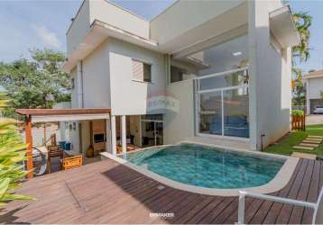 Sobrado à venda no residencial las fuentes em barão geraldo campinas, 231m2, r$1.497.779,00, 3 suítes,área gourmet com piscina