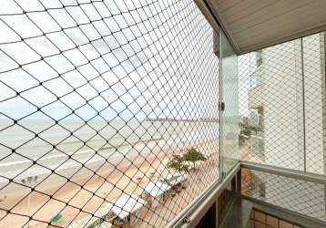 Apartamento com 2 quartos na praia do morro, guarapari - vista para o mar e andar alto