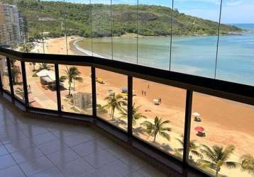 Magnífico apartamento à beira-mar na praia do morro, guarapari - 4 suítes e vista deslumbrante