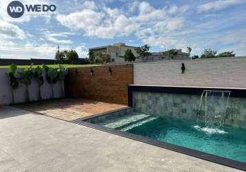 Casa com piscina no condomínio fazenda santa lucia em americana