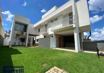 Casa com 3 dormitórios à venda, 330 m² por r$ 2.200.000 - condomínio vale das águas - bragança paulista/sp