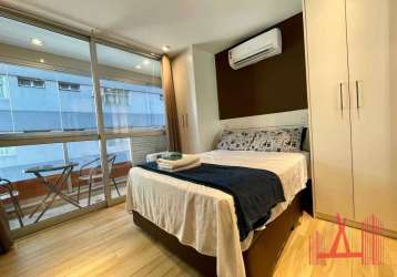 Apartamento studio mobiliado à venda com 1 dormitório, com 22 m² - consolação