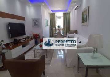 Aluga - copacabana - apartamento totalmente reformado e mobiliado - 3 quartos com suíte