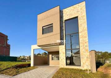 Casa nova com 3 suítes à venda, 116 m² por r$ 860.000 - santa cândida - curitiba/pr