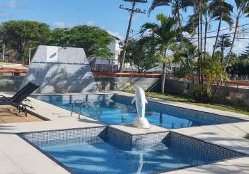 Aceita financiamento, apartamento nascente, escriturado, 1 suíte, sala, cozinha, varanda, piscina, itapuã