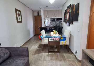 Apartamento com 2 dormitórios à venda, 61 m² por r$ 230.000,00 - parque gramado - americana/sp