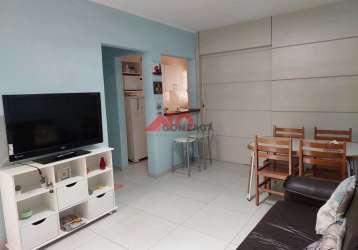 Apartamento com 1 dorm, pompéia, santos - r$ 370 mil, cod: 2427