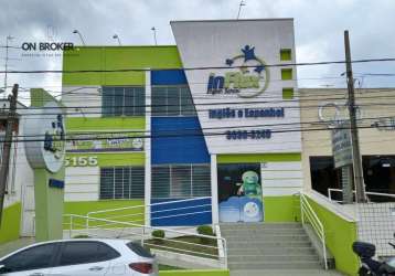 Prédio comercial com 2 pavimentos, com salas independentes, localizado em área comercial privilegiada de grande visibilidade e movimento.