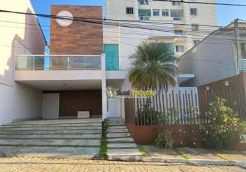 Casa com 3 dormitórios, 208 m² - venda por r$ 950.000,00 ou aluguel por r$ 5.707,09/mês - granja dos cavaleiros - macaé/rj