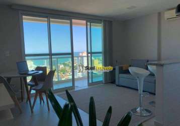 Apartamento com 1 dormitório para alugar, 50 m² por r$ 4.002,00/mês - riviera fluminense - macaé/rj