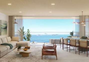 O melhor apartamento de luxo, 346m², 6 vagas, 4 suítes, de frente para o mar da praia de ipanema - posto 8