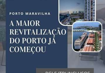 Studios ou apartamentos de 2 e 3 quartos, com e sem vaga, no porto maravilha - zona portuária , ao lado do estádio do flamengo.