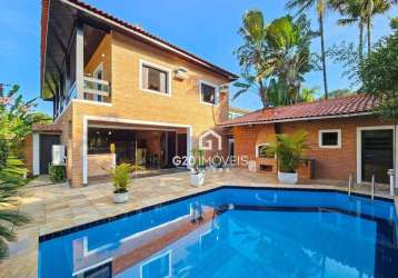 Casa com 5 dormitórios à venda, 480 m² por r$ 7.000.000,00 - riviera de são lourenço - bertioga/sp