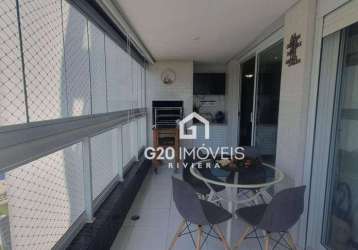 Apartamento com 3 dormitórios à venda, 114 m² por r$ 3.200.000,00 - riviera módulo 02 - bertioga/sp