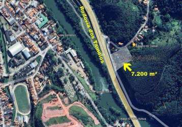 Área 7.200m² rodovia tamoios - paraibuna