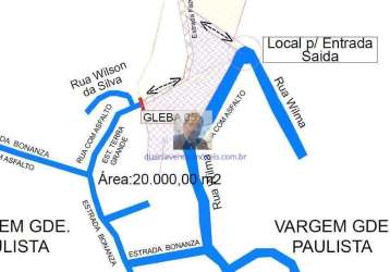 Área c/ 20.000 mil m² - vargem grande paulista, km 44,5 raposo tavares 