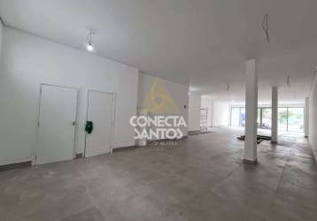 Ponto comercial com 2 salas para alugar na avenida washington luís, 67, vila mathias, santos, 262 m2 por r$ 20.000