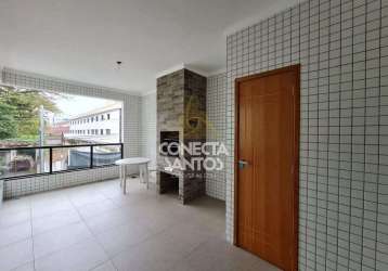 Casa em condomínio fechado com 3 quartos à venda na rua visconde de faria, 77, campo grande, santos, 164 m2 por r$ 920.000