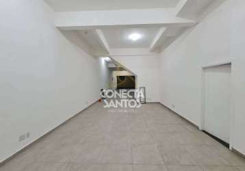 Ponto comercial com 3 salas para alugar na avenida doutor pedro lessa, 1054, aparecida, santos, 225 m2 por r$ 8.000