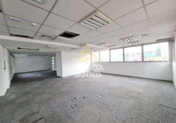 Sala comercial com 9 salas para alugar na rua braz cubas, 37, centro, santos, 441 m2 por r$ 9.000