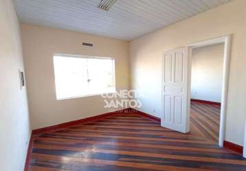 Sala comercial com 2 salas para alugar na rua almeida moraes, 134a, vila mathias, santos, 42 m2 por r$ 1.600