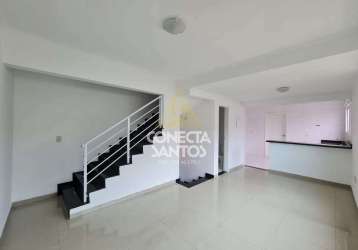 Casa triplex com 2 dorms, marapé, santos, cod: 995