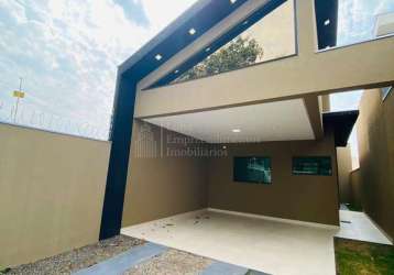 Casa com 3 dormitórios à venda, coronel antonino, campo grande - ms