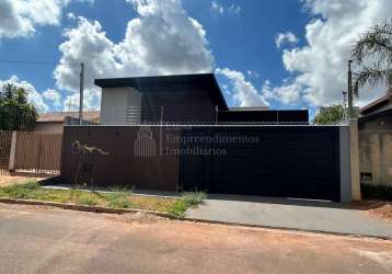 Casa com 3 dormitórios à venda, parque rita vieira, campo grande - ms