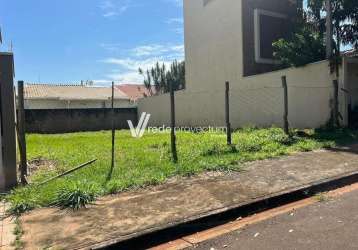 Terreno à venda na rua aracy de almeida câmara, 282, residencial terras do barão, campinas por r$ 199.000