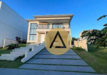 Casa com 4 dormitórios à venda, 244 m² por r$ 1.390.000,00 - alphaville - rio das ostras/rj