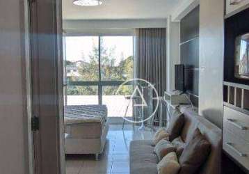 Flat com 1 dormitório, 32 m² - venda por r$ 170.000,00 ou aluguel por r$ 2.850,00/mês - cancela preta - macaé/rj