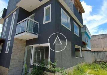 Casa com 2 dormitórios, 80 m² - venda por r$ 180.000,00 ou aluguel por r$ 1.230,45/mês - maria turri - rio das ostras/rj